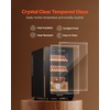 image:imageVEVOR Electric Humidor 16L 100 Counts Electric Cigar Humidor Cabinet with Cooling Temperature Control Spanish Cedar Wood Shelves amp Drawers Mechanical Hygrometer 2 Layers Cooler for Household23L