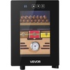 image:imageVEVOR Electric Humidor 16L 100 Counts Electric Cigar Humidor Cabinet with Cooling Temperature Control Spanish Cedar Wood Shelves amp Drawers Mechanical Hygrometer 2 Layers Cooler for Household16L