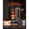 image:imageVEVOR Electric Humidor 16L 100 Counts Electric Cigar Humidor Cabinet with Cooling Temperature Control Spanish Cedar Wood Shelves amp Drawers Mechanical Hygrometer 2 Layers Cooler for Household33L