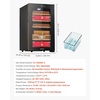 image:imageVEVOR Electric Humidor 16L 100 Counts Electric Cigar Humidor Cabinet with Cooling Temperature Control Spanish Cedar Wood Shelves amp Drawers Mechanical Hygrometer 2 Layers Cooler for Household48L
