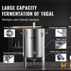 image:imageVEVOR Fermentation Tank 16 GalStainless Steel Beer Brew Fermentor Brew Bucket Fermentor for Home Brewing with Conical Base Brewing Equipment16 GalFermenter10