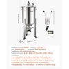 image:imageVEVOR Fermentation Tank 16 GalStainless Steel Beer Brew Fermentor Brew Bucket Fermentor for Home Brewing with Conical Base Brewing Equipment16 GalFermenter20