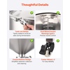 image:imageVEVOR Fermentation Tank 16 GalStainless Steel Beer Brew Fermentor Brew Bucket Fermentor for Home Brewing with Conical Base Brewing Equipment16 GalFermenter20
