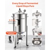 image:imageVEVOR Fermentation Tank 16 GalStainless Steel Beer Brew Fermentor Brew Bucket Fermentor for Home Brewing with Conical Base Brewing Equipment16 GalFermenter20