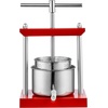 image:imageVEVOR Fruit Wine Press 088 Gallon336L 2 Stainless Steel Barrels Manual Juice Maker Cider Apple Grape Tincture Vegetables Honey Olive Oil Making Press with THandle for Outdoor Kitchen and HomeStainless 08Gal