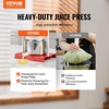 image:imageVEVOR Fruit Wine Press 088 Gallon336L 2 Stainless Steel Barrels Manual Juice Maker Cider Apple Grape Tincture Vegetables Honey Olive Oil Making Press with THandle for Outdoor Kitchen and HomeStainless 053Gal