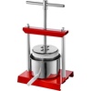 image:imageVEVOR Fruit Wine Press 088 Gallon336L 2 Stainless Steel Barrels Manual Juice Maker Cider Apple Grape Tincture Vegetables Honey Olive Oil Making Press with THandle for Outdoor Kitchen and HomeStainless 053Gal
