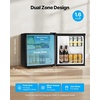image:imageVEVOR Mini Fridge with Freezer 16 CuFt Compact Refrigerator 7 Mode Adjustable Temperature Energy Efficient Small Refrigerator Reversible Door Low Noise for Bedroom Office Brushed StainlessBrushed Stainless