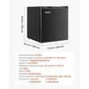 image:imageVEVOR Mini Fridge with Freezer 16 CuFt Compact Refrigerator 7 Mode Adjustable Temperature Energy Efficient Small Refrigerator Reversible Door Low Noise for Bedroom Office Brushed StainlessBlack