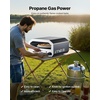 image:imageVEVOR Propane Outdoor Pizza Oven 12 in Auto Rotating Propane Gas Pizza Ovens Portable Pizza Cooker with Electric Rotation System Carry Bag Pizza Maker for Outside Backyard Patio Camping Black16 Inch