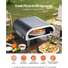 image:imageVEVOR Propane Outdoor Pizza Oven 12 in Auto Rotating Propane Gas Pizza Ovens Portable Pizza Cooker with Electric Rotation System Carry Bag Pizza Maker for Outside Backyard Patio Camping Black12 Inch