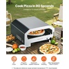 image:imageVEVOR Propane Outdoor Pizza Oven 12 in Auto Rotating Propane Gas Pizza Ovens Portable Pizza Cooker with Electric Rotation System Carry Bag Pizza Maker for Outside Backyard Patio Camping Black16 Inch
