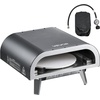 image:imageVEVOR Propane Outdoor Pizza Oven 12 in Auto Rotating Propane Gas Pizza Ovens Portable Pizza Cooker with Electric Rotation System Carry Bag Pizza Maker for Outside Backyard Patio Camping Black12 Inch