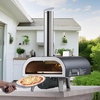 image:imageVEVOR WoodFired Pizza Oven Outdoor 12 Auto Rotate Pizza Ovens Portable Pellet Pizza Maker with Thermometer amp Electric Rotating System Pizza Stone Carry Bag amp Shovel for Backyard Patio Camping12 Inch
