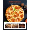 image:imageVEVOR WoodFired Pizza Oven Outdoor 12 Auto Rotate Pizza Ovens Portable Pellet Pizza Maker with Thermometer amp Electric Rotating System Pizza Stone Carry Bag amp Shovel for Backyard Patio Camping12 Inch