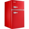 image:imageVEVOR 32 CuFt Mini Fridge with Freezer Dual Zone Compact Refrigerator 3Mode Adjustable Temperature Energy Efficient Small Fridge Reversible Door Low Noise for Bedroom Dorm Office BlackRetro Red