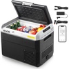 image:imageVEVOR Car Refrigerator DC 1224V AC100240V Compressor Electric Cooler 4F to 68F Car Fridge with APP Control 16 QT Cars Freezer for RVs Campsites Boats Camping Fishing 60W Portable Freezer317 QT