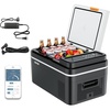 image:imageVEVOR Car Refrigerator DC 1224V AC100240V Compressor Electric Cooler 4F to 68F Car Fridge with APP Control 21 QT Cars Freezer for RVs Campsites Boats Camping Fishing 60W Portable Freezer23QT