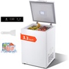 image:imageVEVOR Chest Freezer 67 Cuft Compact Deep Freezer Free Standing Top Open Door Chest Freezers with 2 Removable Baskets amp Adjustable Thermostat  Energy Saving Low Noise amp Garage Ready WhiteWhite