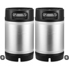 image:imageVEVOR Corny Keg 5 Gallon Ball Lock Keg SUS304 Cold Brew Kegs with Dual Rubber Handles amp HeavyDuty Rubber Bottom Brewing Equipment for Home Brewing Party 2 PCS25 Gal2  Corny Keg