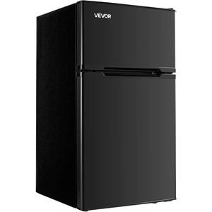 image:imageVEVOR 32 CuFt Mini Fridge with Freezer Dual Zone Compact Refrigerator 3Mode Adjustable Temperature Energy Efficient Small Fridge Reversible Door Low Noise for Bedroom Dorm Office BlackBlack