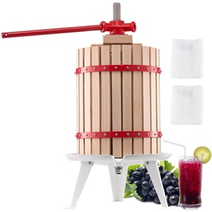image:imageVEVOR 32 Gal12L Fruit Wine Press Solid Wood Basket with 8 Blocks Heavy Duty Manual Juice Maker Cider Apple Grape Tincture Honey Olive Oil Making Press with Handle for Kitchen Home475 Gal