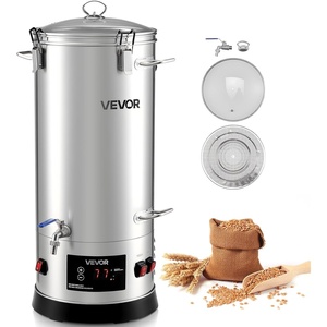 image:imageVEVOR Beer Brewing Equipment 8 Gal30L 304 Stainless Steel Home Beer Brewer1500W AllinOne Home Brewing Kit with Tall strainer Integrated Inner Barrel amp Reinforced Handle8 Gal