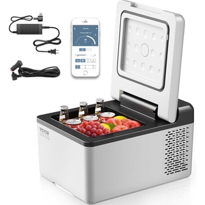 image:imageVEVOR Car Refrigerator DC 1224V AC100240V Compressor Electric Cooler 4F to 68F Car Fridge with APP Control 16 QT Cars Freezer for RVs Campsites Boats Camping Fishing 60W Portable Freezer10QT
