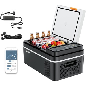 image:imageVEVOR Car Refrigerator DC 1224V AC100240V Compressor Electric Cooler 4F to 68F Car Fridge with APP Control 21 QT Cars Freezer for RVs Campsites Boats Camping Fishing 60W Portable Freezer21QT