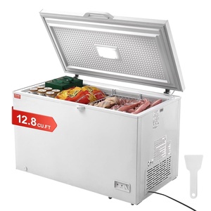 image:imageVEVOR Chest Freezer 128 Cuft  345 L Large Deep Freezer amp 4 Removable Baskets Freestanding Top Open Door Commercial Chest Freezers with Locking Lid 7Level Adjustable Temp LED Lighting 6 Wheels128 Cuft