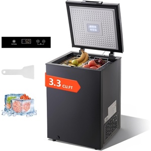 image:imageVEVOR Chest Freezer 67 Cuft Compact Deep Freezer Free Standing Top Open Door Chest Freezers with 2 Removable Baskets amp Adjustable Thermostat  Energy Saving Low Noise amp Garage Ready WhiteBlack