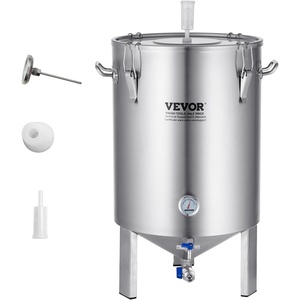image:imageVEVOR Fermentation Tank 16 GalStainless Steel Beer Brew Fermentor Brew Bucket Fermentor for Home Brewing with Conical Base Brewing Equipment16 GalFermenter10