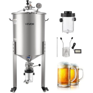image:imageVEVOR Fermentation Tank 16 GalStainless Steel Beer Brew Fermentor Brew Bucket Fermentor for Home Brewing with Conical Base Brewing Equipment16 GalFermenter20
