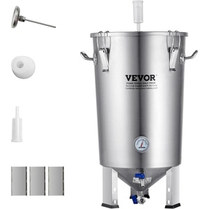 image:imageVEVOR Fermentation Tank 16 GalStainless Steel Beer Brew Fermentor Brew Bucket Fermentor for Home Brewing with Conical Base Brewing Equipment8 GalFermenter10