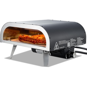 image:imageVEVOR Propane Outdoor Pizza Oven 12 Inch Gas Pizza Maker Portable Pizza Cooker with Thickened PizzaStone Carry Bag 3 Layers PizzaOven for Outside Backyard Patio Camping Black