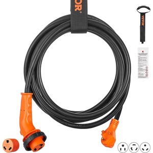 image:imageVEVOR 25 Feet RV Power Cord 30 Amp Heavy Duty STW 3  10AWG Generator Cord NEMA TT30P Male NEMA L530R Female Plug for RVs ETL Listed30A