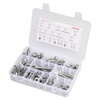 image:imageVEVOR 1110 Pcs Bolts and Nuts Assortment Kit Imperial Machine Screws and Flat Washers Stainless Steel 1024832256632440 for FurnitureEquipmentVehicle Assembly Silver246 PCS  Imperial 1420  51618  3816