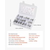 image:imageVEVOR 1110 Pcs Bolts and Nuts Assortment Kit Imperial Machine Screws and Flat Washers Stainless Steel 1024832256632440 for FurnitureEquipmentVehicle Assembly Silver246 PCS  Imperial 1420  51618  3816
