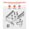 image:imageVEVOR 1110 Pcs Bolts and Nuts Assortment Kit Imperial Machine Screws and Flat Washers Stainless Steel 1024832256632440 for FurnitureEquipmentVehicle Assembly Silver246 PCS  Imperial 1420  51618  3816