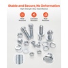 image:imageVEVOR 1110 Pcs Bolts and Nuts Assortment Kit Imperial Machine Screws and Flat Washers Stainless Steel 1024832256632440 for FurnitureEquipmentVehicle Assembly Silver566 PCS  Imperial 1420  51618  3816