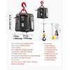 image:imageVEVOR 2in1 Electric Hoist Winch 660 lbs Capacity 1500W Portable Power Winch Crane 984 ft Lifting Height 62 ftmin with Wired and Wireless Remote Control for Factory Warehouss Garage1100lbs 25ft