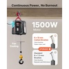 image:imageVEVOR 2in1 Electric Hoist Winch 660 lbs Capacity 1500W Portable Power Winch Crane 984 ft Lifting Height 62 ftmin with Wired and Wireless Remote Control for Factory Warehouss Garage1100lbs 25ft