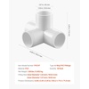 image:imageVEVOR 3Way PVC Fittings 1inch PVC Pipe Joints Elbow Connector 10Pack Furniture Grade Tee Fittings for DIY Storage Rack Animal Cage Pool or Garden Support Frame Impact amp WeatherResistant4Way PVC Fitting