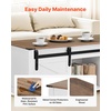image:imageVEVOR 472 Farmhouse Lift Top Coffee Table with Sliding Barn Door Rustic Center Table with Hidden Storage Compartment Rectangle Lifting Large Tabletop for Living Room Office Easy Assembly White
