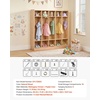 image:imageVEVOR 5Section Classroom Coat Locker 10 Cubbies for Daycare Classroom Cubbies with 4 Casters amp 5 Hooks Daycare Furniture for Home School Nursery Kindergarten