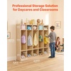 image:imageVEVOR 5Section Classroom Coat Locker 10 Cubbies for Daycare Classroom Cubbies with 4 Casters amp 5 Hooks Daycare Furniture for Home School Nursery Kindergarten