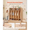 image:imageVEVOR 5Section Classroom Coat Locker 10 Cubbies for Daycare Classroom Cubbies with 4 Casters amp 5 Hooks Daycare Furniture for Home School Nursery Kindergarten