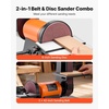 image:imageVEVOR 6 Disc Sander amp 2 x 42 Belt Sander 420W Professional Bench Belt Disc Sanders Combo with Multiple Angle Adjustments for DIY Woodworking Furniture Refinishing Knife Sharpening6 Disc  2 x 42 Belt Sander Combo