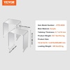 image:imageVEVOR Acrylic Side Table Set of 2 Clear End Table 18mm Thicker 18 H Modern Nightstand Used in Living Room amp Bedroom Bathroom Home Decor for Drink Coffee Snack OnePiece No Assembly RequiredSide Table Set 2