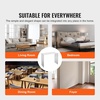 image:imageVEVOR Acrylic Side Table Set of 2 Clear End Table 18mm Thicker 18 H Modern Nightstand Used in Living Room amp Bedroom Bathroom Home Decor for Drink Coffee Snack OnePiece No Assembly RequiredConsole Table